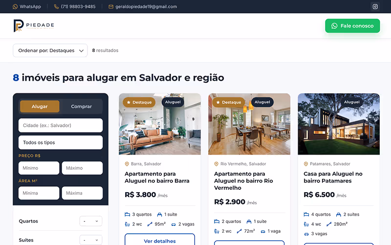Imagem do projeto Piedade Corretor de Imóveis